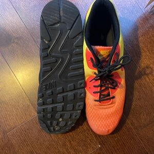 Nike Orange and Yellow Sneakers with Breathable Mesh